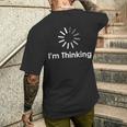 I'm Thinking Fun arcastic Humor Thinking メンズTシャツ バックプリント 彼への贈り物