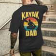 Kayak Papà Kayakista Kayak Hobby Kayak Padre Papà Papà Papà T-shirt da uomo con stampa posteriore Regalos para él