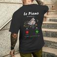 Le Piano M'appelle Cadeau Fan De Piano Cadeau Pianiste T-shirt imprimé au dos Cadeaux pour lui