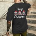 Nain De Noël Décoration Deapin De Noël Joyeux Noël T-shirt imprimé au dos Cadeaux pour lui