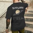 Nerdyaturn 天文学 科学 惑星 太陽系 事実 Wt メンズTシャツ バックプリント 彼への贈り物