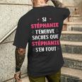 Nomtéphanie T'énerve Humourtéphanie T-shirt imprimé au dos Cadeaux pour lui