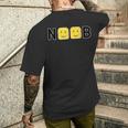 Noob Text メンズTシャツ バックプリント 彼への贈り物
