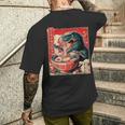Nouilles Japonaisesintage T-Rex Dinosaure Ramen T-shirt imprimé au dos Cadeaux pour lui