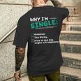 Pourquoi Jeuis Célibataire Hideux Trop Difficile Dick Est Trop Gros Tuer Quelqu'un T-shirt imprimé au dos Cadeaux pour lui