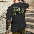 S&P 500 アメリカ株インデックス証券取引知識財務 メンズTシャツ バックプリント 彼への贈り物