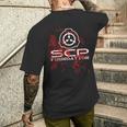 Scp、財団、血で 長袖tシャツ メンズTシャツ バックプリント 彼への贈り物