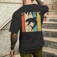 Shark サメ 動物 メンズTシャツ バックプリント 彼への贈り物