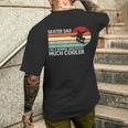 Skater Dadkateboardingintage Retro Pattinatori Papà Regalo T-shirt da uomo con stampa posteriore Regalos para él