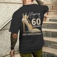 Stepping Into My 60Th Birthday With God's Grace & Mercy Men's T-shirt Back Print Gifts for Him Stepping Into My 60Th Birthday With God's Grace & Mercy Men's T-shirt Back Print Gifts for Him