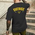 Sverige スウェーデン トレ クロナー スウェーデン ホリデー メンズTシャツ バックプリント 彼への贈り物