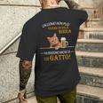 Un Uomo Non Puòivere Diola Birra Gatto Papà Gatti T-shirt da uomo con stampa posteriore Regalos para él
