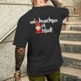 Weihnachten Ist Blöd Wichtel Für Weihnachtsmuffel T-Shirt mit Rückendruck Geschenke für Ihn