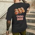 たこ焼き Takoyaki（ご飯タイム）たこやき【変なデザイン屋さん】大阪 面白い メンズTシャツ バックプリント 彼への贈り物