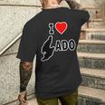 アイラブ・Sado 佐渡島 地図（I Love ハート）【47都道府県】Jimo-T ジモティ お土産 面白 メンズTシャツ バックプリント 彼への贈り物