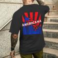 アメリカーナ、都市、旗、Bjj、柔術、Mma、ファイティング、ボックス。 メンズTシャツ バックプリント 彼への贈り物