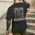 イタリアン・ブレインロット Italian Brainrot メンズTシャツ バックプリント 彼への贈り物