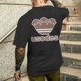 ウソデス Usodes かわうそです。《ブラウン 茶》コツメカワウソ かわいい ブランド パロディ 面白い メンズTシャツ バックプリント 彼への贈り物