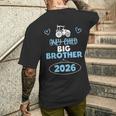 キッズ 一人っ子に取り消し線を引いたトラクター ビッグ ブラザー 2026 メンズTシャツ バックプリント 彼への贈り物