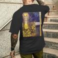 グスタフ・クリムト パラス・アテネ 2 アーティスト向け メンズTシャツ バックプリント 彼への贈り物
