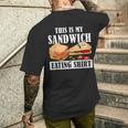 サンドイッチ服 This Is Myandwich Eating メンズTシャツ バックプリント 彼への贈り物