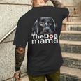 ザドッグママブラックラブラドールママレトリーバーマザードッグマミー 長袖tシャツ メンズTシャツ バックプリント 彼への贈り物