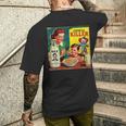 シリアルシリアルキラー音声しゃれミッドセンチュリー広告ユーモア メンズTシャツ バックプリント 彼への贈り物