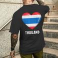 タイ国旗シャツ メンズTシャツ バックプリント 彼への贈り物