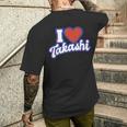 タカシ大好き メンズTシャツ バックプリント 彼への贈り物
