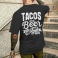 タコス ビール なぜここにいるのか パブ シンコ・デ・マヨ メキシコを飲む メンズTシャツ バックプリント 彼への贈り物
