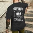 ハッピーバースデー 1959年12月 メンズTシャツ バックプリント 彼への贈り物
