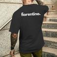 フィオレンティーノ フィレンツェ市 男性的 メンズTシャツ バックプリント 彼への贈り物