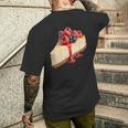 ベリー入りチーズケーキ メンズTシャツ バックプリント 彼への贈り物