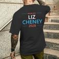 リズ・チェイニー 2028 大統領共和党選挙 '28 メンズTシャツ バックプリント 彼への贈り物