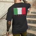 ヴィンテージイタリアンシャツ イタリア国旗 6月2日シャツ イタリア国旗 メンズTシャツ バックプリント 彼への贈り物