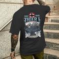 ヴィンテージ第二次世界大戦ドイツ戦車ティーガーi（1） メンズTシャツ バックプリント 彼への贈り物