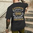 伝説は1966年にヴィンテージ60歳の誕生日に生まれました60歳 長袖tシャツ メンズTシャツ バックプリント 彼への贈り物