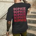 名前入りophie I Loveophie ヴィンテージ メンズTシャツ バックプリント 彼への贈り物