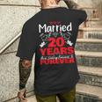 夫、妻へのギフト 結婚20年前 結婚記念日 メンズTシャツ バックプリント 彼への贈り物