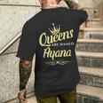 女王はayanaと名付けられる メンズTシャツ バックプリント 彼への贈り物