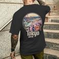 東京 日本 新幹線 さくら 富士山 漢字 お土産 メンズTシャツ バックプリント 彼への贈り物