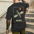 無限宇宙ステーション 衛星 宇宙 ヴィンテージ レトロ コスモス Infinitepacetationtar メンズTシャツ バックプリント 彼への贈り物