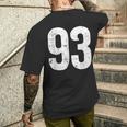 番号 93 メンズTシャツ バックプリント 彼への贈り物
