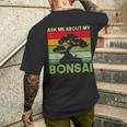 盆栽の木 私の盆栽について質問してください 面白い盆栽 メンズTシャツ バックプリント 彼への贈り物