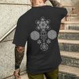 神聖幾何学のグループ メンズTシャツ バックプリント 彼への贈り物