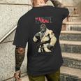 空手ゴリラ 空手ファイティングゴリラ メンズTシャツ バックプリント 彼への贈り物