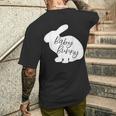 赤ちゃん バニー お揃い イースター 幼児 家族 息子 娘 ママ メンズTシャツ バックプリント 彼への贈り物