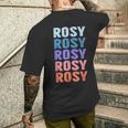 面白いギフト名 Rosy パーソナライズ 名前 メンズTシャツ バックプリント 彼への贈り物