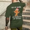 Sex Istchön Aber Weihnachten Is Öfter Lebkuchen Christmas T-Shirt mit Rückendruck Geschenke für Ihn
