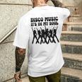 Disco Music It's In Myoul ヴィンテージ 70年代 ダンシング レトロダンス メンズTシャツ バックプリント 彼への贈り物